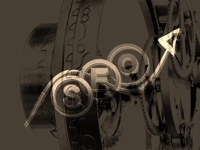 sigle SEO avec courbe de trafic ascendante